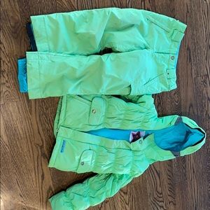 Girls Burton’s ski jacket and pants
